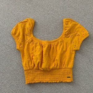 Golden Yellow Cropped Top from Hollister (in XS)